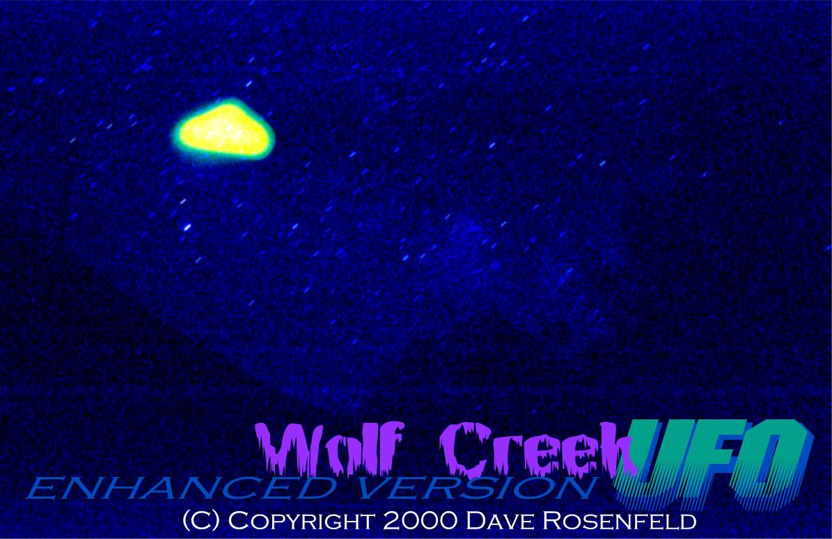 (C)Copyright 2000-2005 Dave Rosenfeld.> "WOLF CREEK UFO"